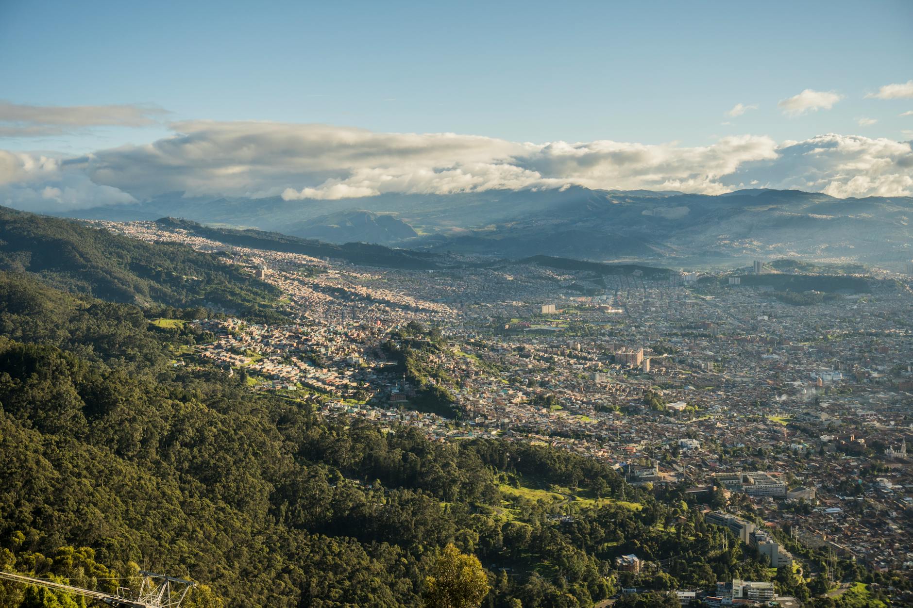 Andean mountain ridges at dawn, representing the Expo Mobile Colombia 2026 conference setting in Latin America.