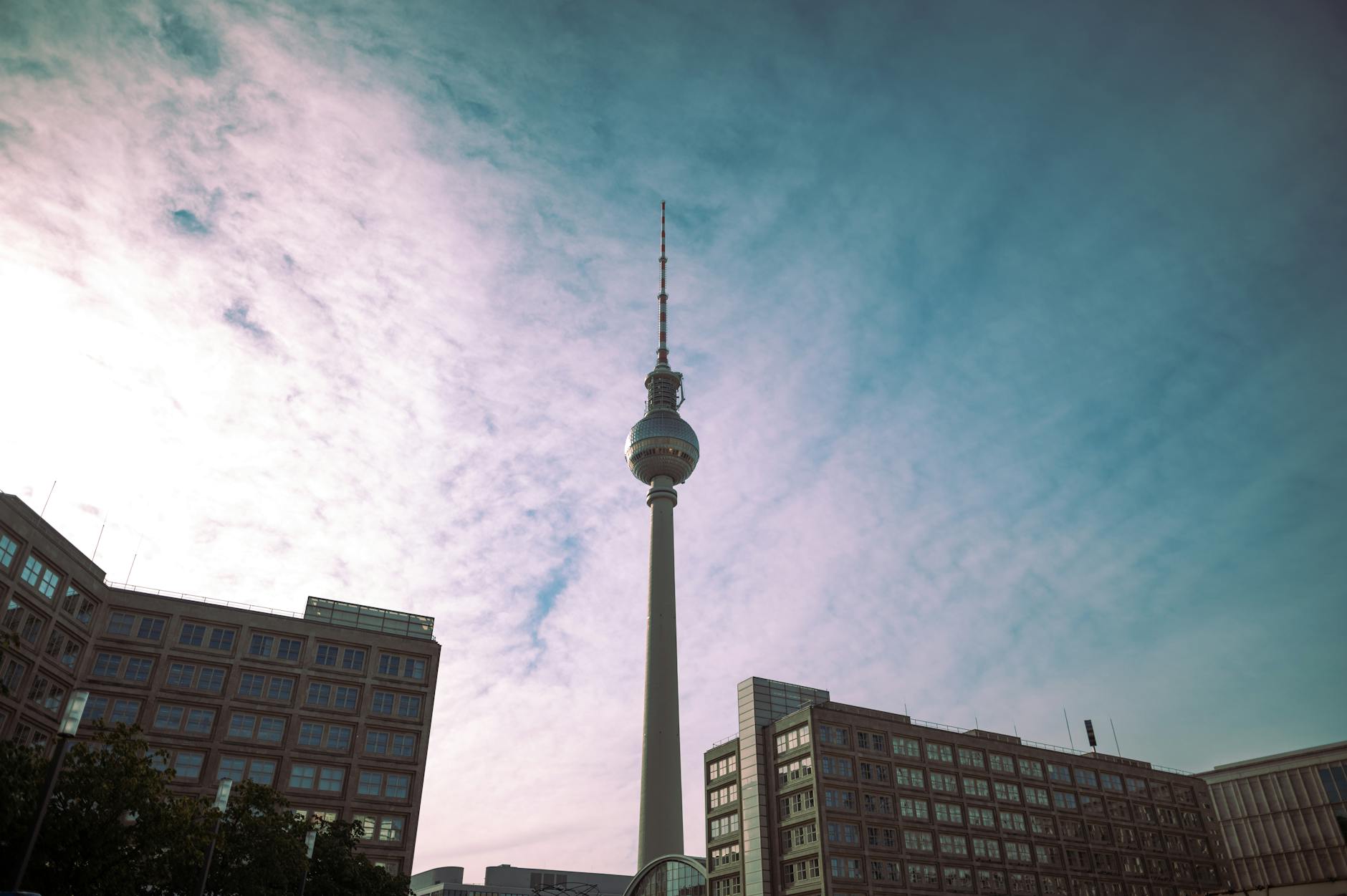 Berlin skyline silhouette at dusk with a single backlit window, representing GITEX Europe 2026 in Berlin.