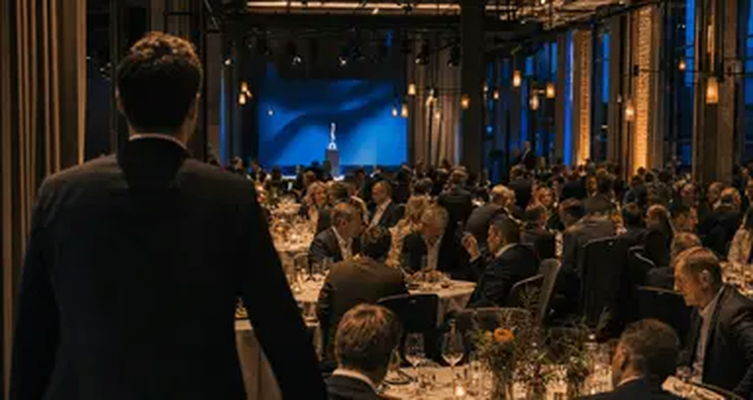 Guests gathered for a formal circular technology awards dinner in Berlin.