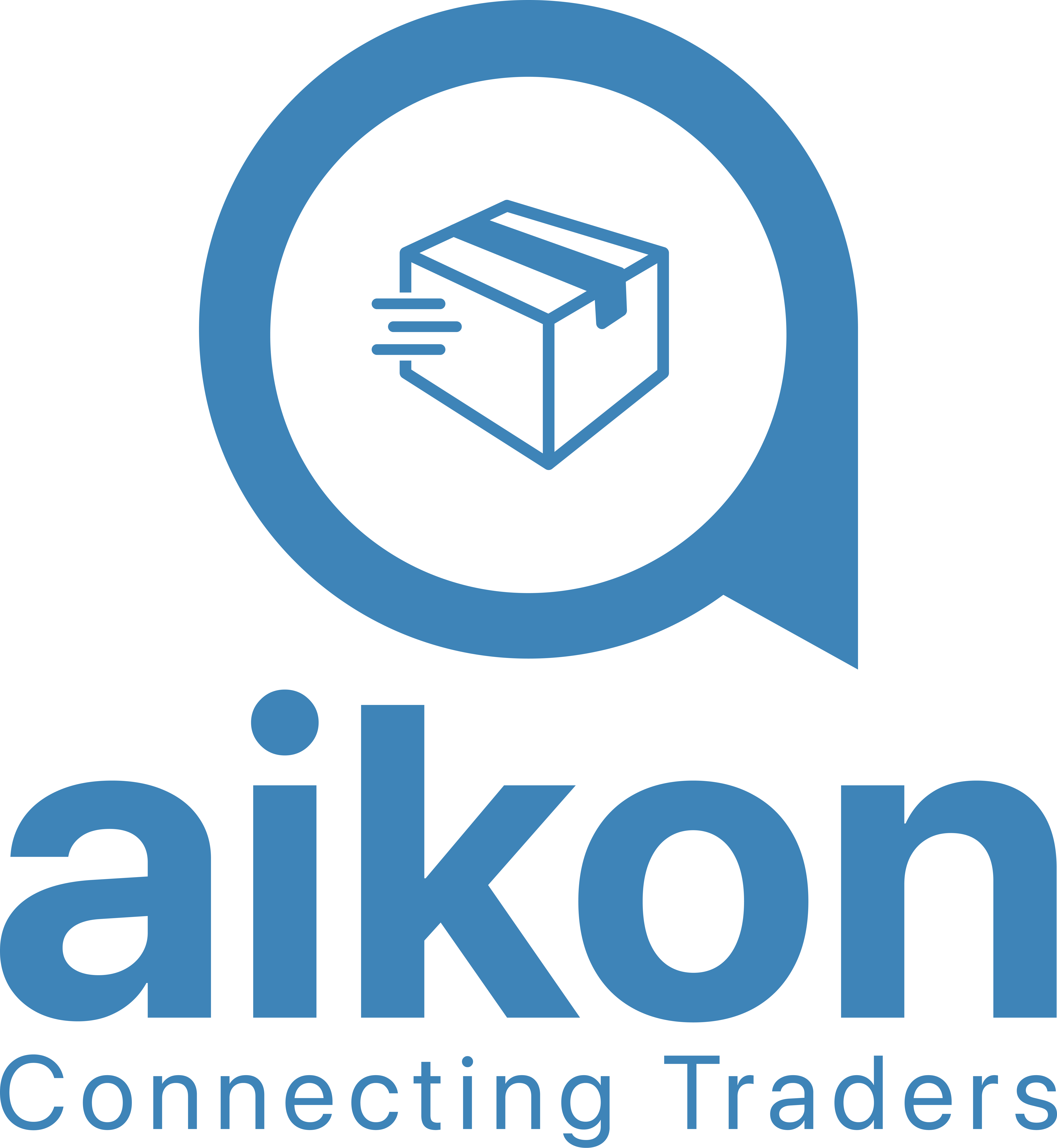 Aikon square blue logo